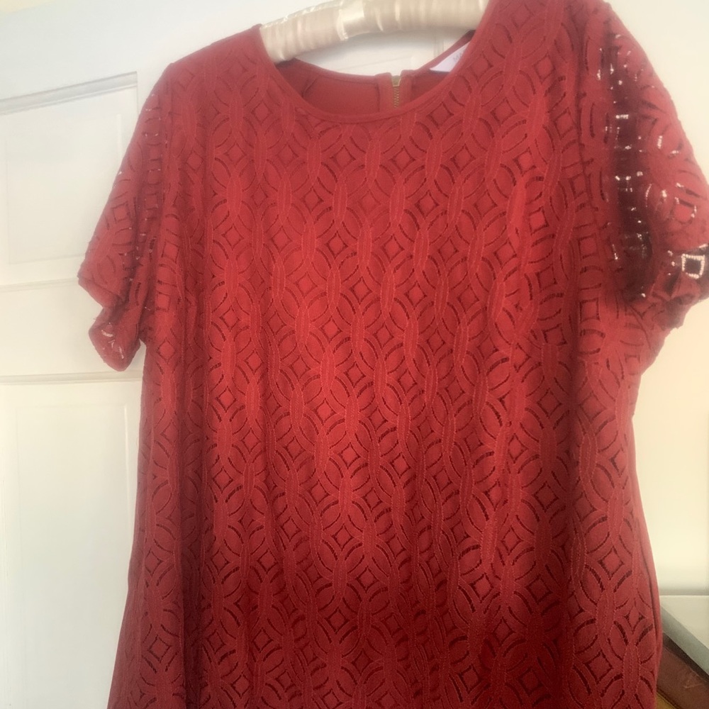 Stitch Fix Market & Spruce 2X Burgundy top